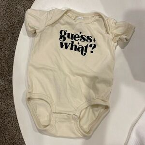 Rabbit Skins Guess What? Chicken Butt onesie